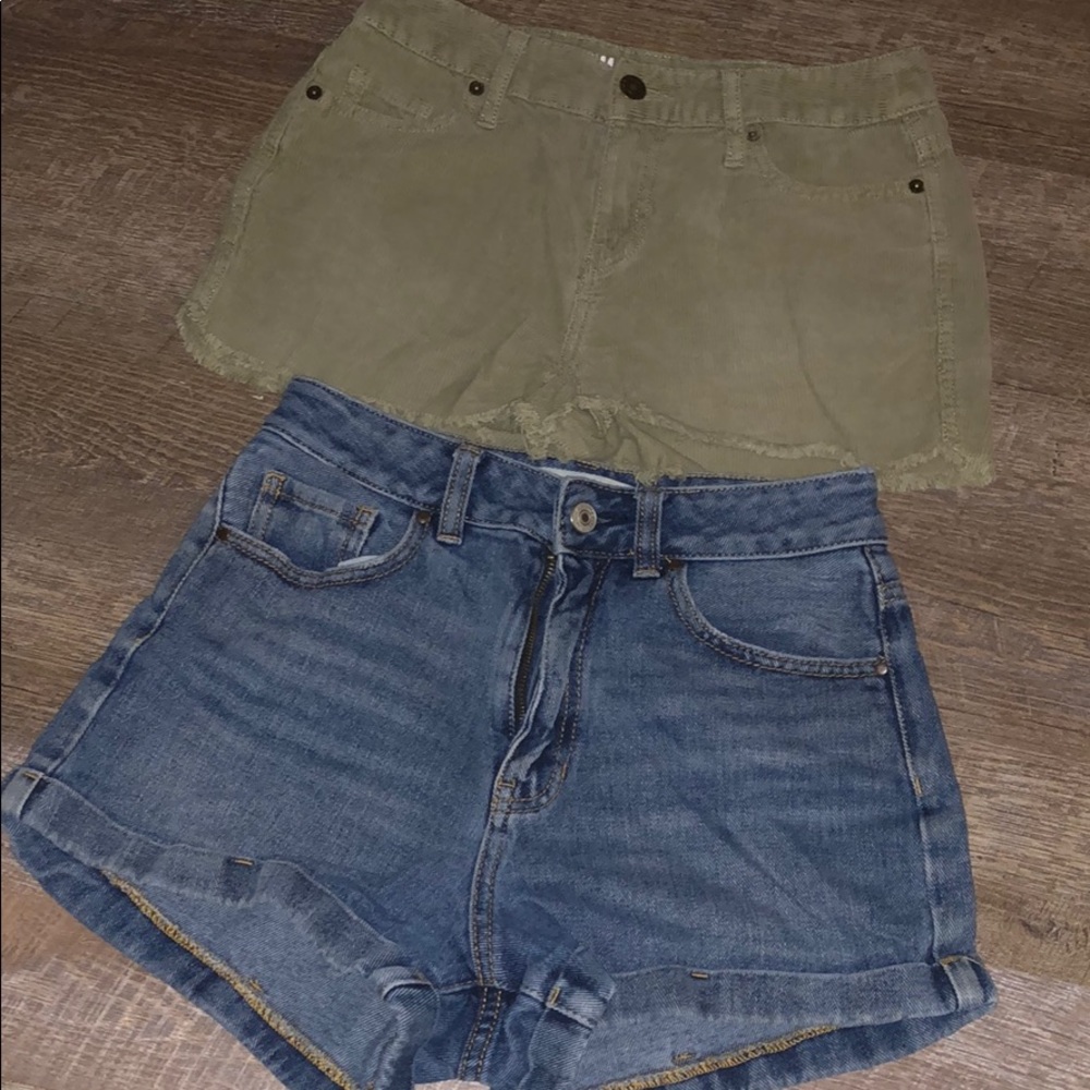 High waisted shorts